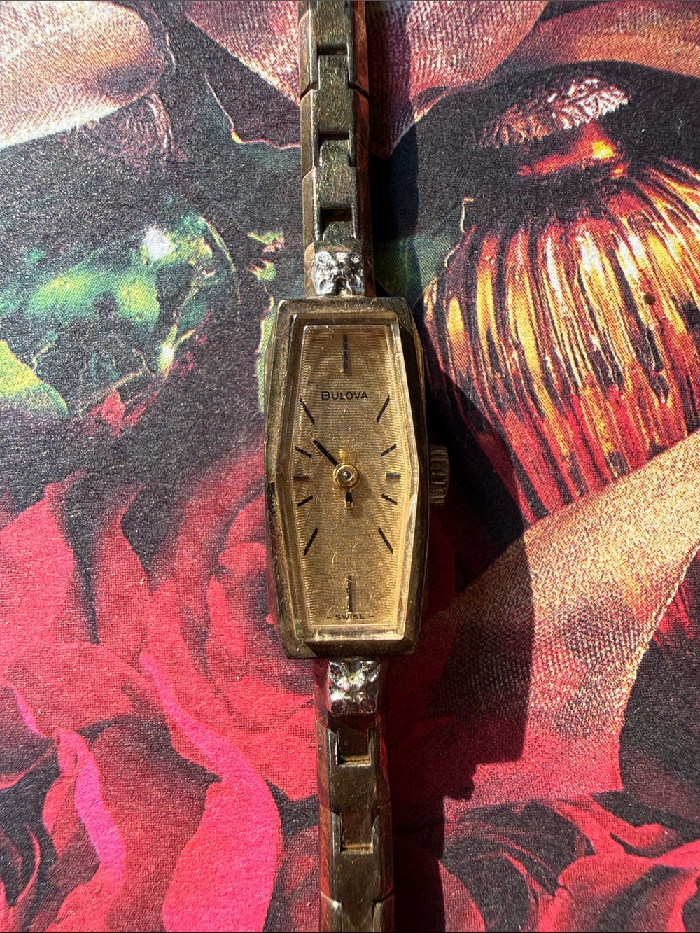 Bulova Women's Gold Tone Slim Bracelet Watch with Champagne Dial